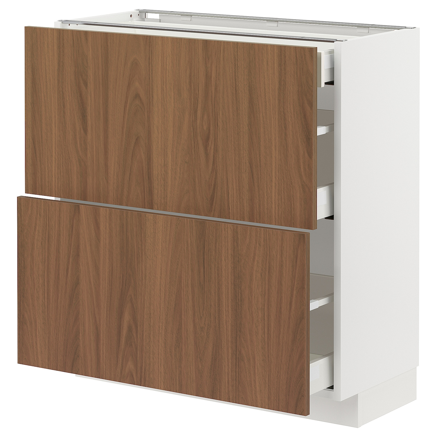 Напольный шкаф - METOD / MAXIMERA IKEA/ МЕТОД/ МАКСИМЕРА ИКЕА,  37х80 см, белый/коричневый