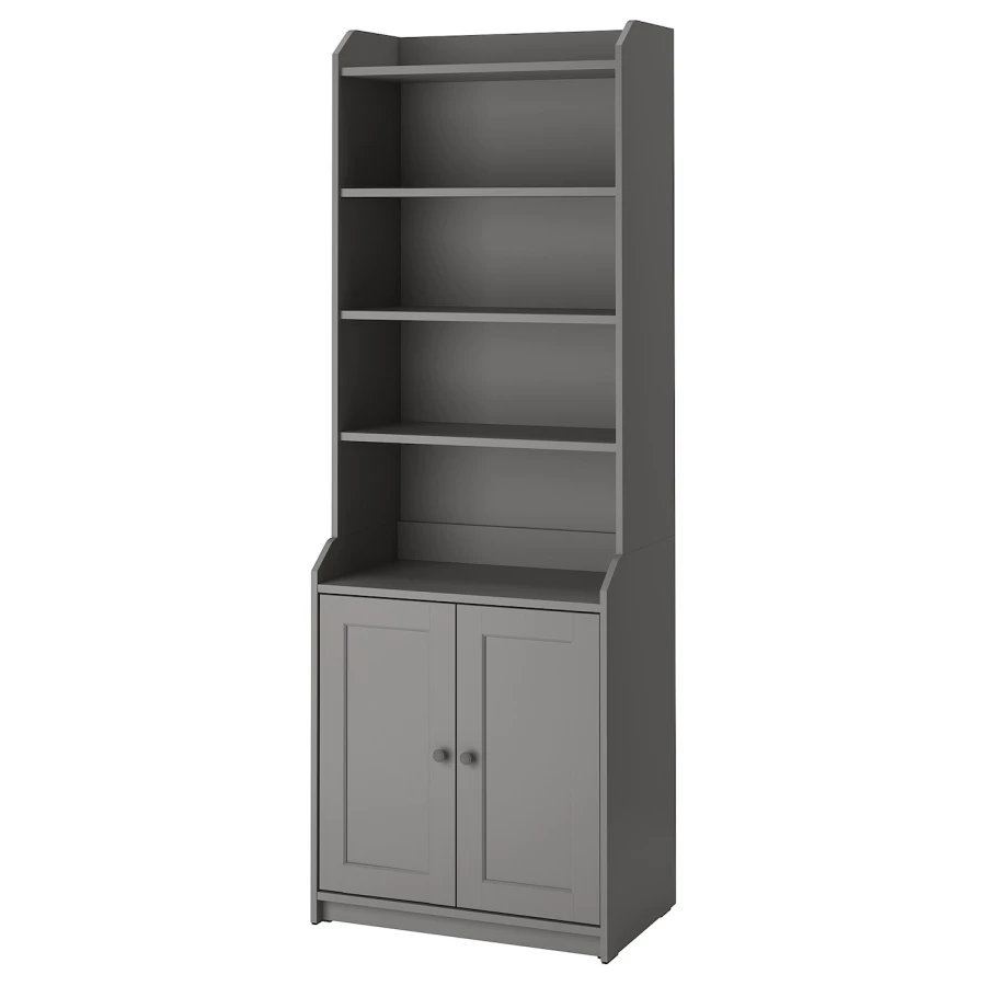 Открытый шкаф - HAUGA IKEA/ХАУГА ИКЕА, 46х70х199 см, серый (изображение №1)