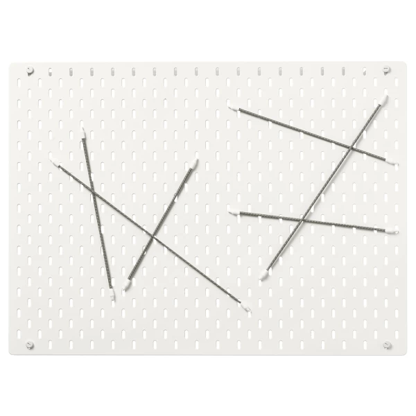 Комбинированная перфорированная доска  - SKÅDIS / SKАDIS IKEA/ СКОДИС   ИКЕА,  76х56 см, белый