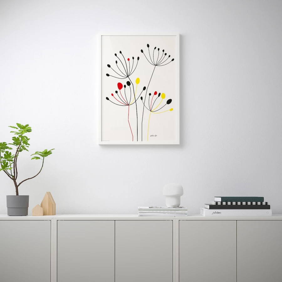 Постер - IKEA BILD, 50х70 см, «Танцующие головки чеснока», БИЛЬД ИКЕА (изображение №2)