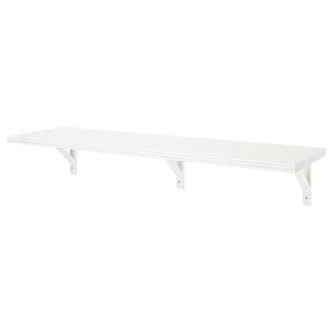 Полка настенная - BERGSHULT/SANDSHULT IKEA/БЕРГСХУЛЬТ/ САНДСХУЛЬТ ИКЕА, 120х30 см, белый
