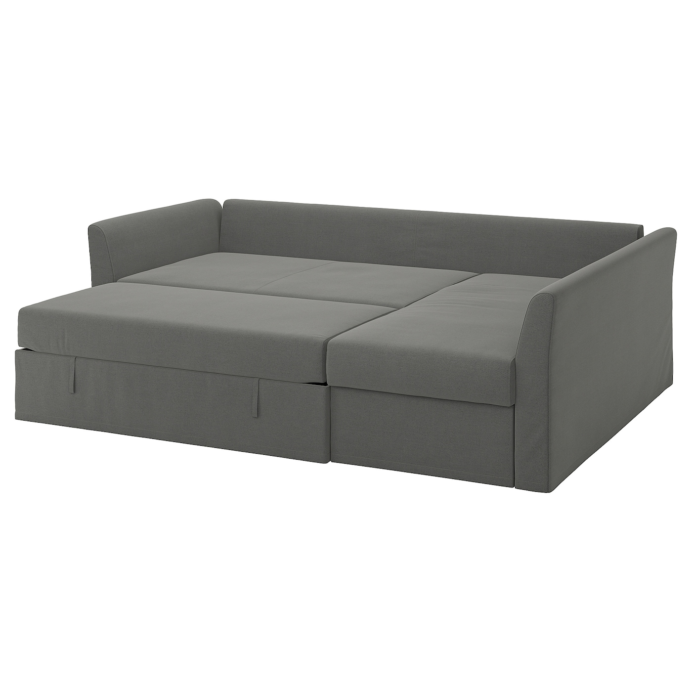 Угловой диван со спальной функцией - IKEA HOLMSUND/ГОЛЬМСУНД ИКЕА, 151/230х90х96 см, серый