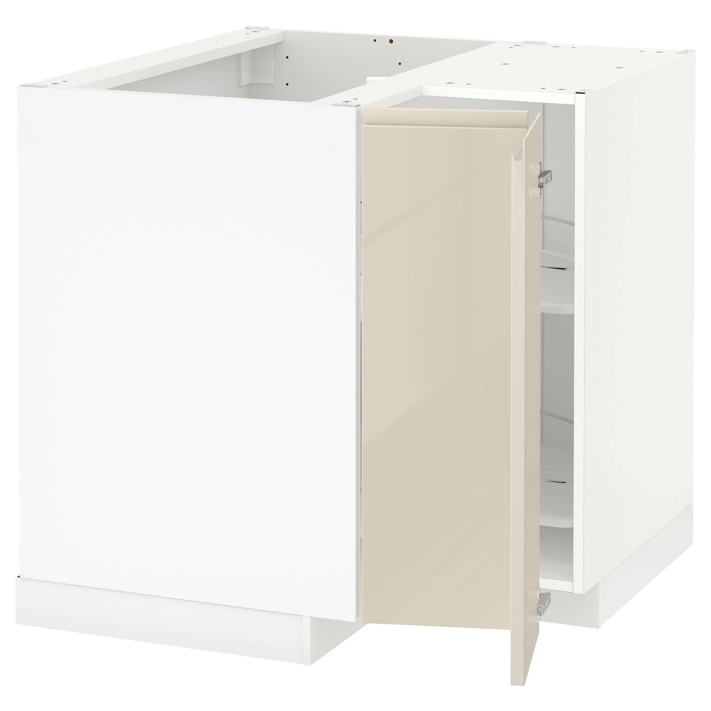Напольный шкаф - IKEA METOD, 88x90x87,5см, белый/бежевый, МЕТОД ИКЕА