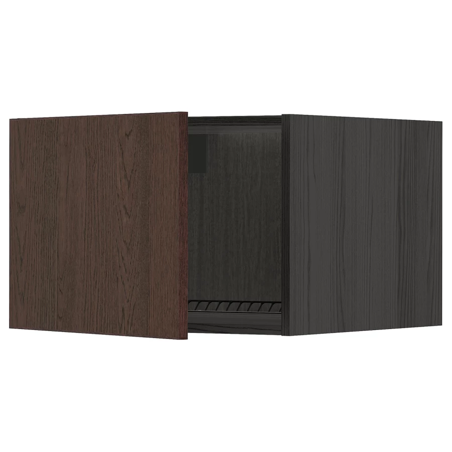 Шкаф для холодильника/морозильной камеры - METOD  IKEA/  МЕТОД ИКЕА, 40х60 см, черный/коричневый (изображение №1)