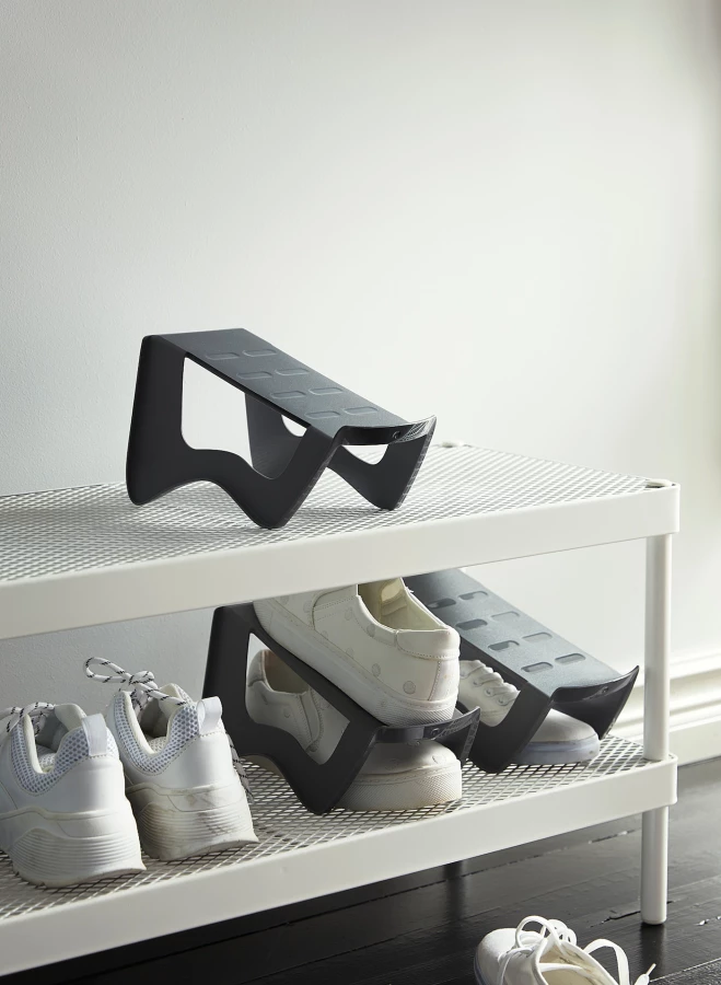 Органайзер для обуви - MURVEL  IKEA/ МУРВЕЛЬ ИКЕА, 14х14х24 см,  серый (изображение №5)