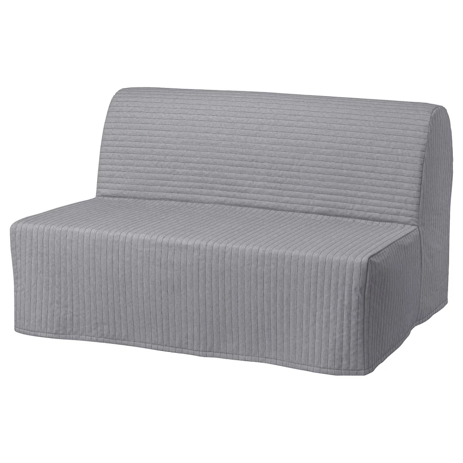 2-местный диван-кровать - IKEA LYCKSELE MURBO/ЛИКСЕЛЕ МУРБО ИКЕА, 87х100х142 см, серый (изображение №1)