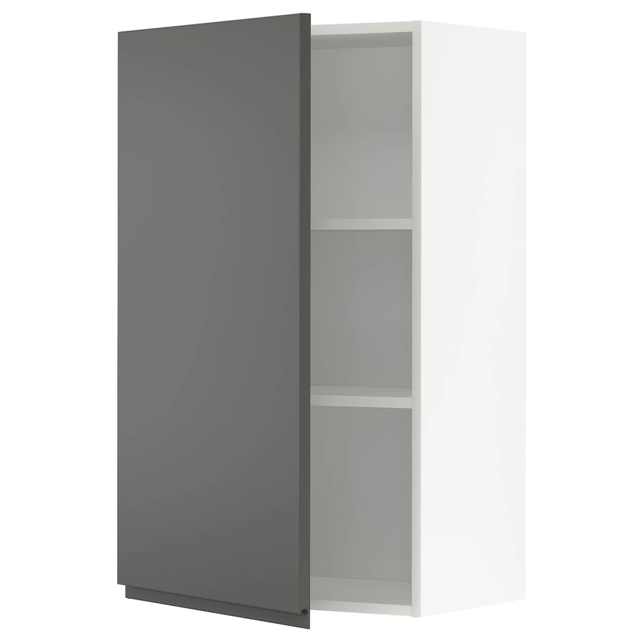Навесной шкаф с полкой - METOD IKEA/ МЕТОД ИКЕА, 100х60 см, белый/серый (изображение №1)