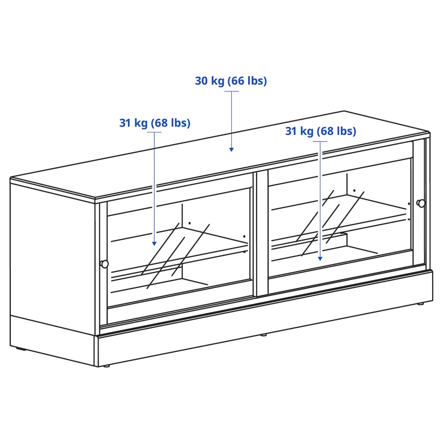 HAVSTA Тумба под телевизор с цоколем ИКЕА (изображение №4)