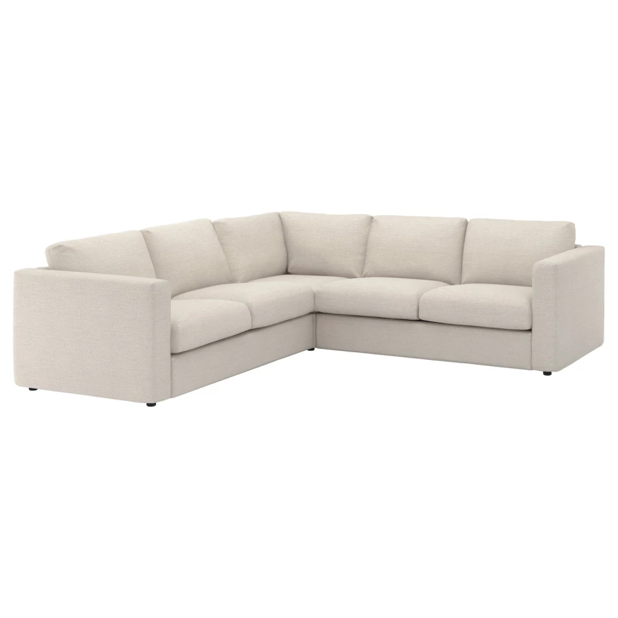 Чехол на угловой диван - IKEA VIMLE/ВИМЛЕ ИКЕА,  бежевый (изображение №1)