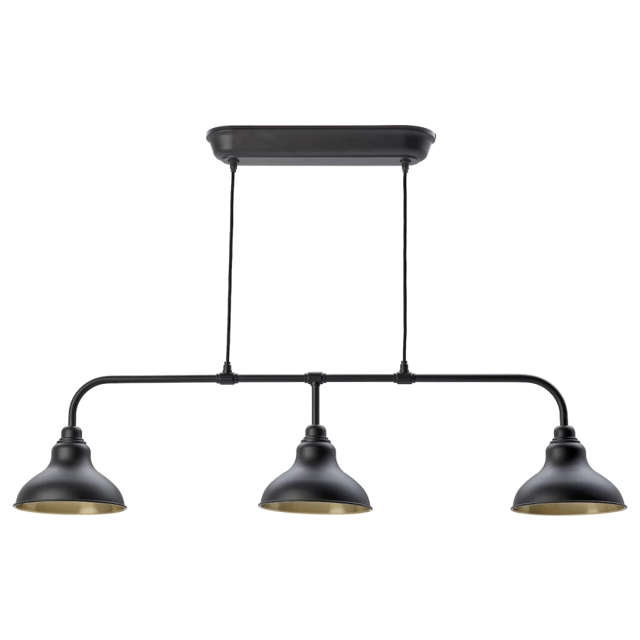 Подвесной светильник - AGUNNARYD IKEA/ АГУННАРИД  ИКЕА,  27х22 см, черный (изображение №1)