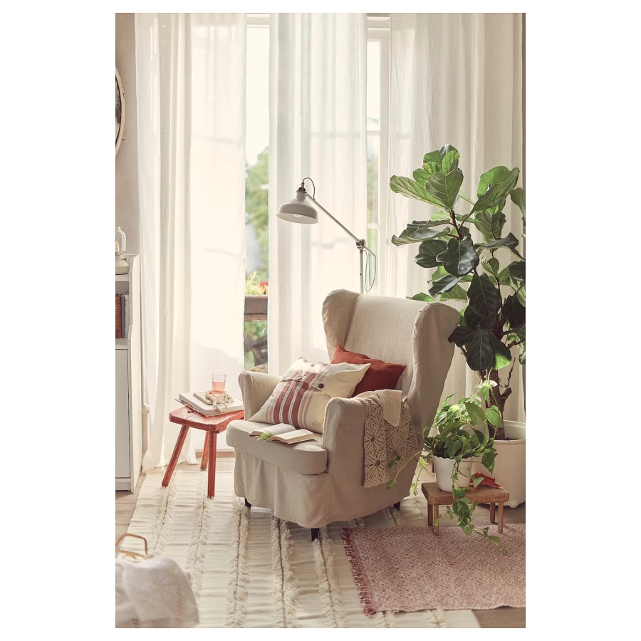 Чехол на кресло - STRANDMON IKEA/ СТРАНДМОН ИКЕА,  бежевый (изображение №2)