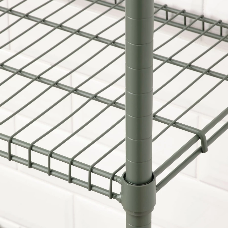 Стеллаж - IKEA OMAR, 92х36х94 см, оцинкованная сталь, ОМАР ИКЕА (изображение №5)
