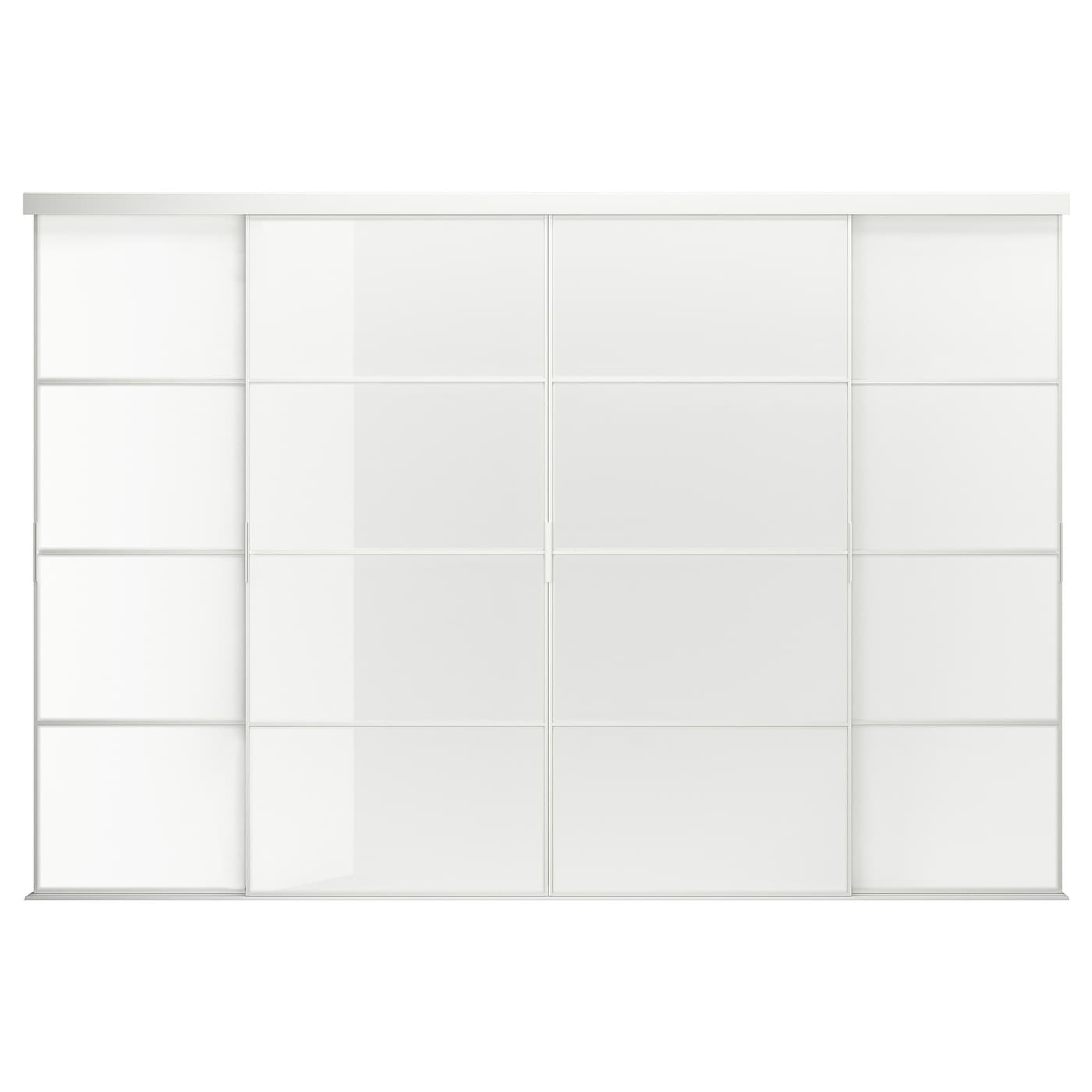 Пара рам раздвижных дверей - SKYTTA/ FARVIK IKEA/ СКЮТТА/ ФЭРВИК ИКЕА, 351х240 см, белый