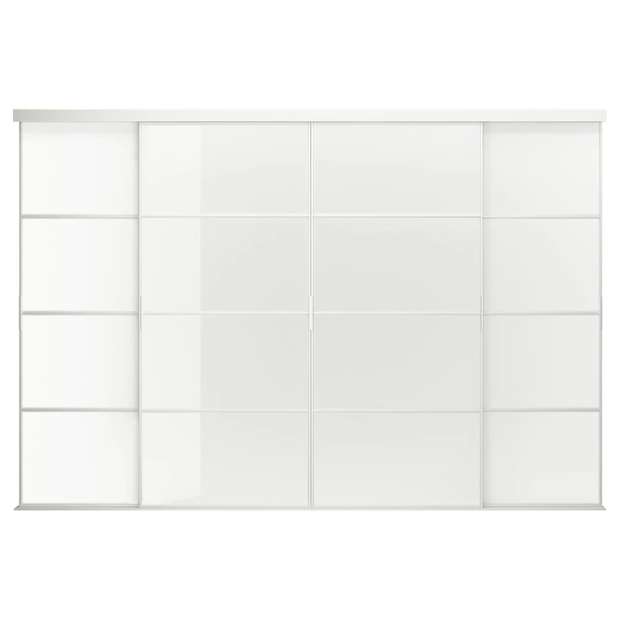 Пара рам раздвижных дверей - SKYTTA/ FARVIK IKEA/ СКЮТТА/ ФЭРВИК ИКЕА, 351х240 см, белый (изображение №1)
