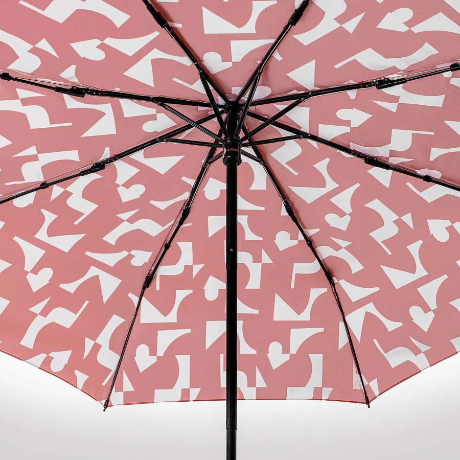 Зонт - KNALLA IKEA/ КНАЛЛА ИКЕА, 95 см, красный (изображение №3)