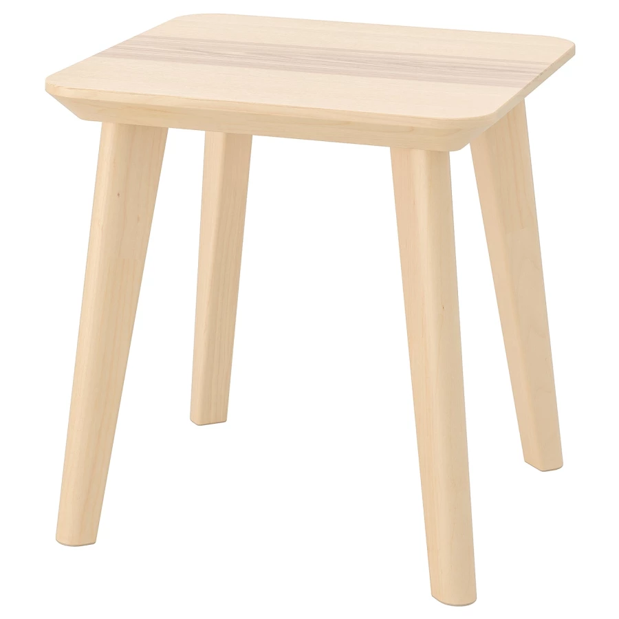 Приставной столик - IKEA ИКЕА LISABO, 45x45х45 см, шпон ясеня (изображение №1)