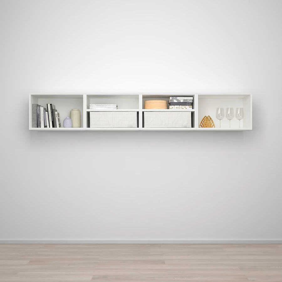 Навесной шкаф - IKEA PLATSA, 240x42x40см, белый, ПЛАТСА ИКЕА (изображение №2)
