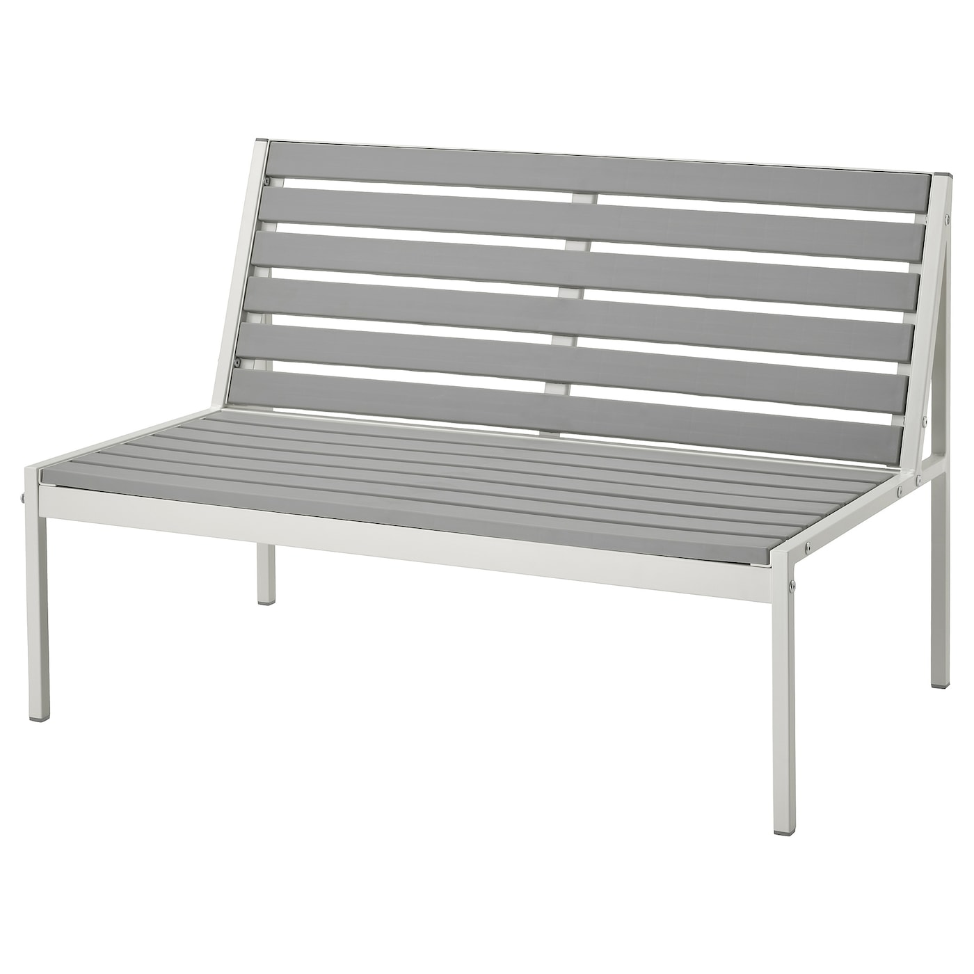 Садовая лавочка - IKEA JOLPEN, 67x59x100см, серый/белый, ЙОЛПЕН ИКЕА