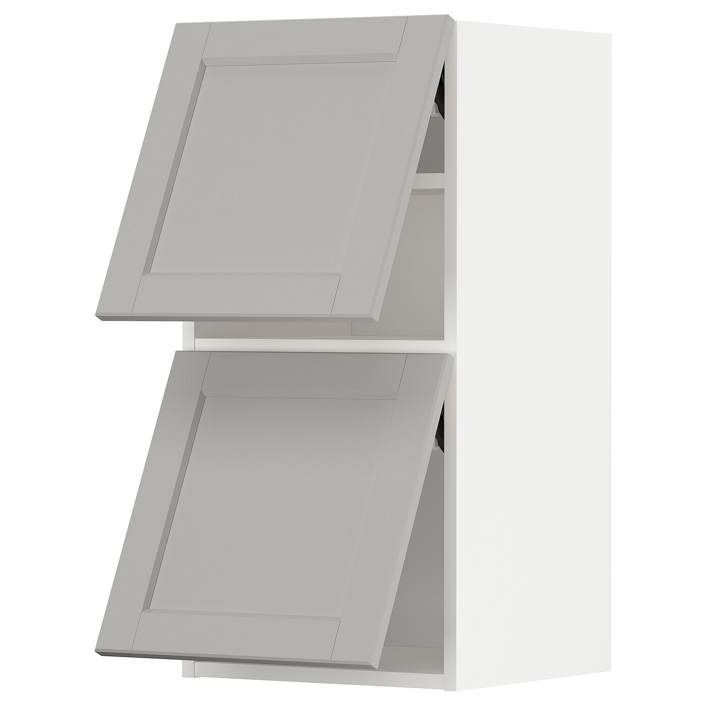 Шкаф  - METOD  IKEA/  МЕТОД ИКЕА, 80х40 см, белый/светло-серый