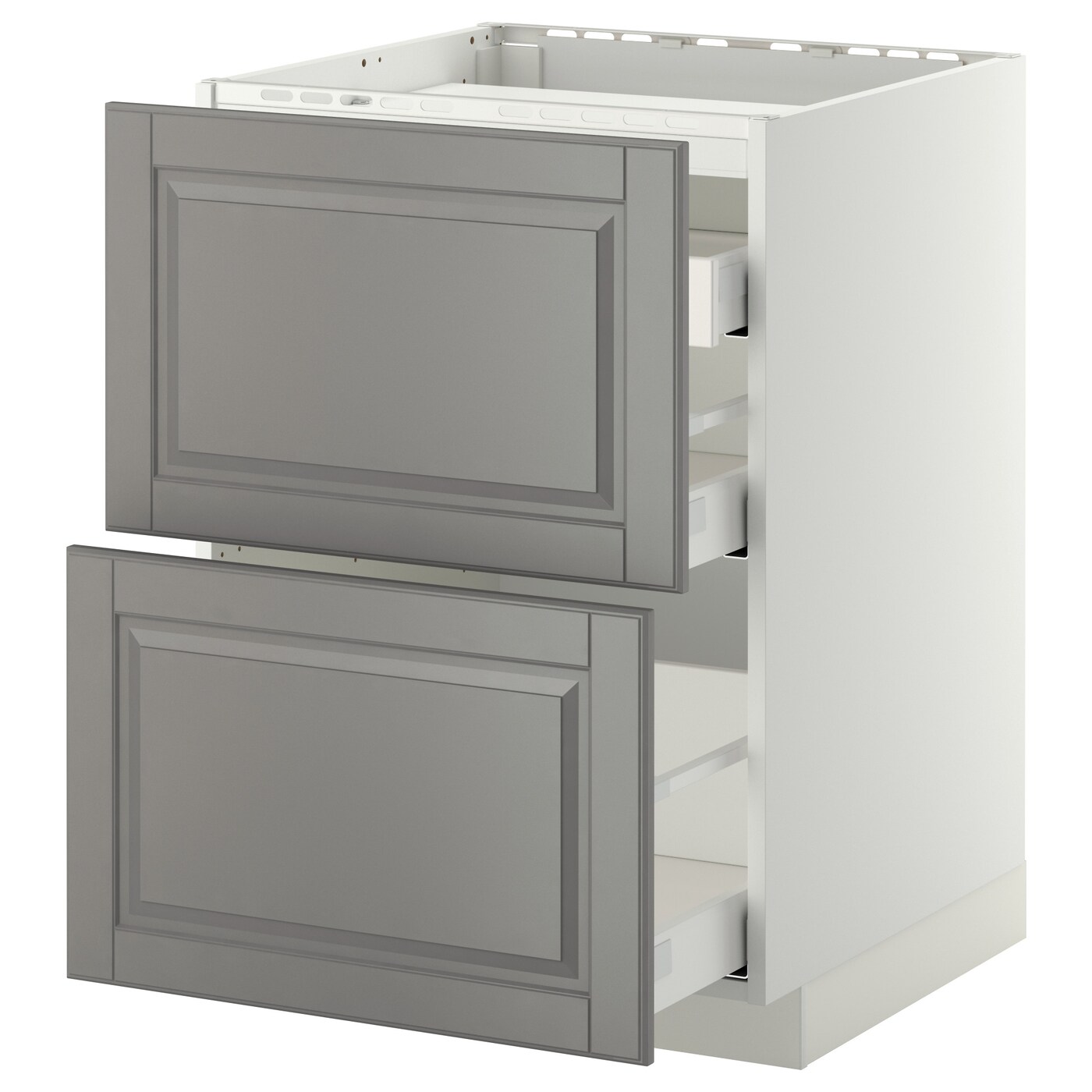 Напольный шкаф  - IKEA METOD MAXIMERA, 88x62,1x60см, белый/серый, МЕТОД МАКСИМЕРА ИКЕА