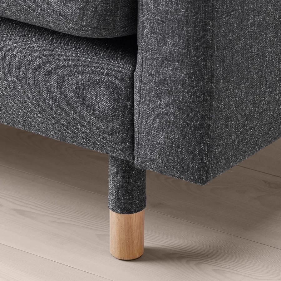 Кресло - IKEA LANDSKRONA, 89х89х78 см, серый, ЛАНДСКРУНА ИКЕА (изображение №6)