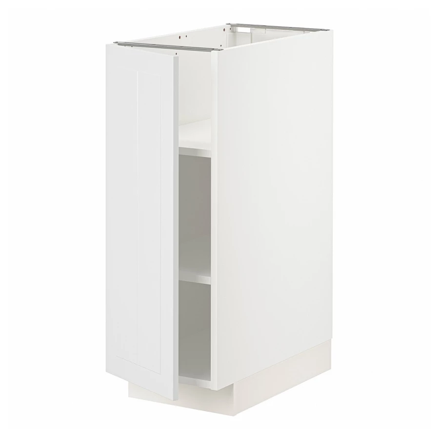 Напольный кухонный шкаф  - IKEA METOD, 88x62x30см, белый, МЕТОД ИКЕА (изображение №1)