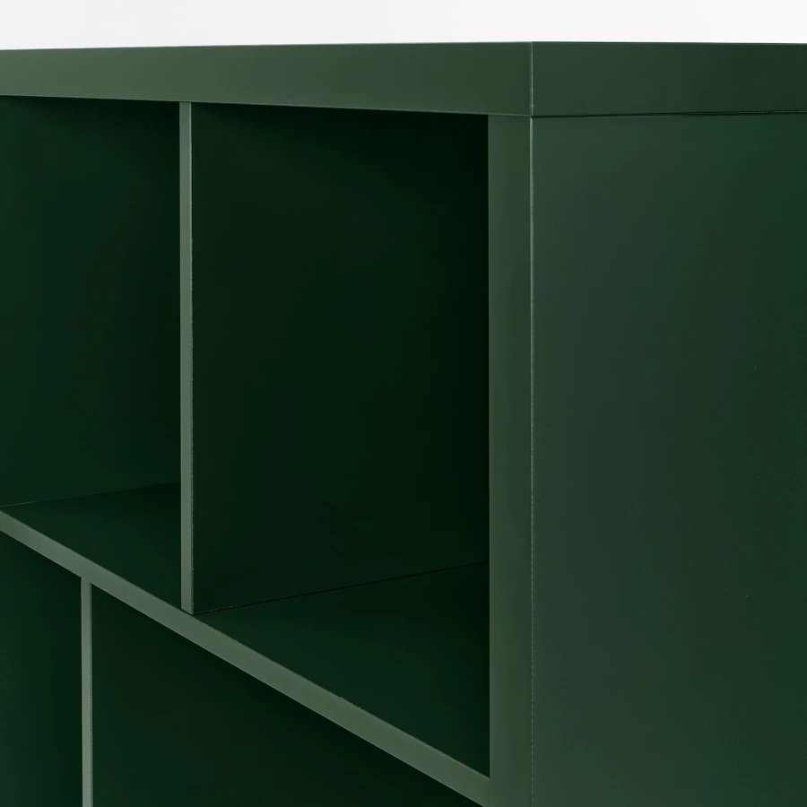 Книжный шкаф - KALLAX IKEA/ КАЛЛАХ ИКЕА,  147х77 см,  зеленый (изображение №2)