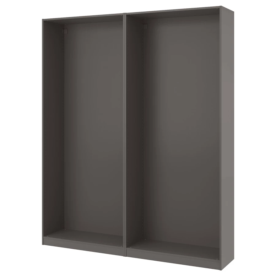Каркас гардероба - IKEA PAX,  200x35x236 см, темно-серый  ПАКС ИКЕА (изображение №1)