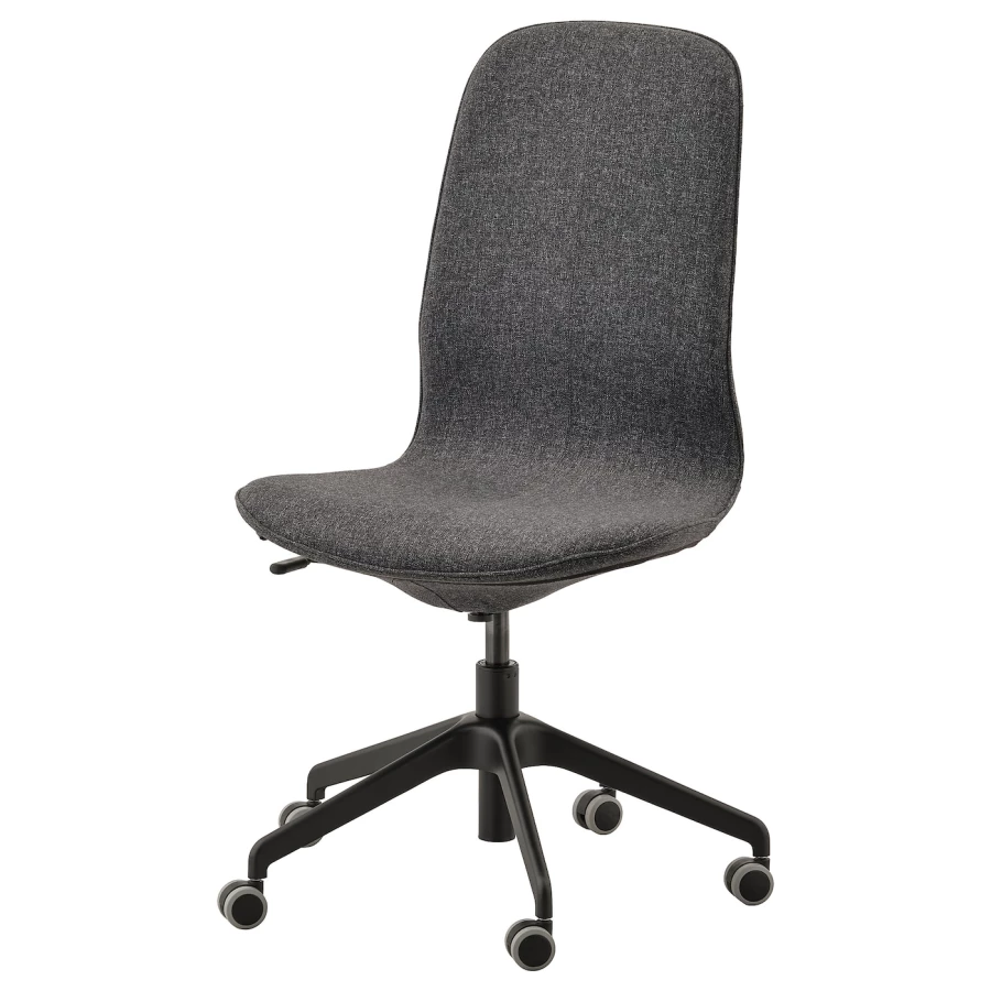 Офисный стул - IKEA LÅNGFJÄLL/LANGFJALL, 68x68x104см, черный, ЛОНГФЬЕЛЛЬ ИКЕА (изображение №1)