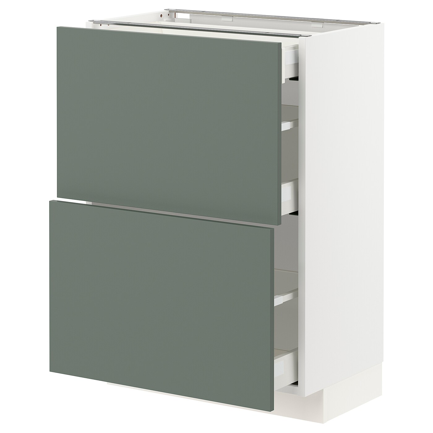 Напольный кухонный шкаф  - IKEA METOD MAXIMERA, 88x39,2x60см, белый/серый, МЕТОД МАКСИМЕРА ИКЕА