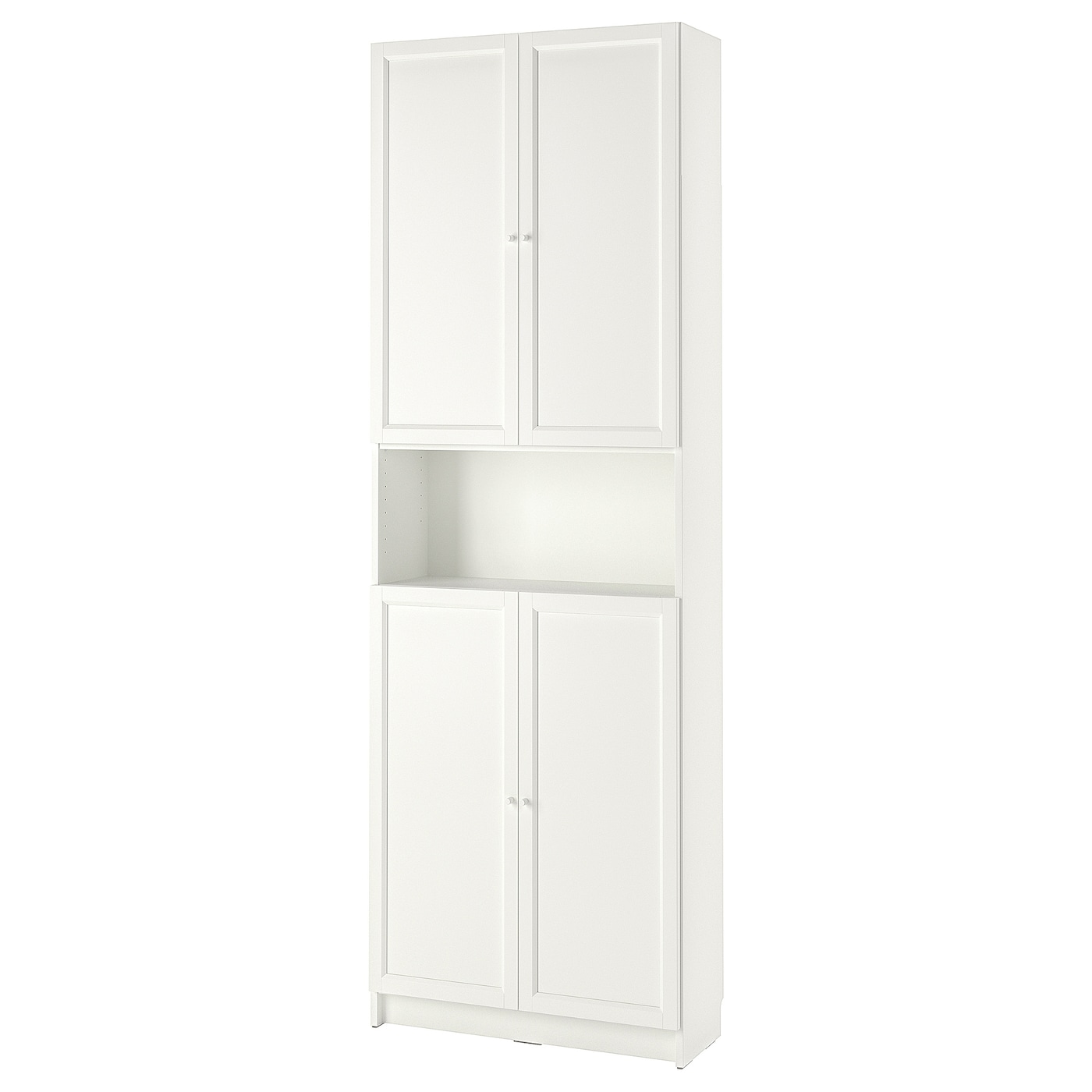 Открытый книжный шкаф - BILLY IKEA/БИЛЛИ ИКЕА, 30х80х237 см, белый
