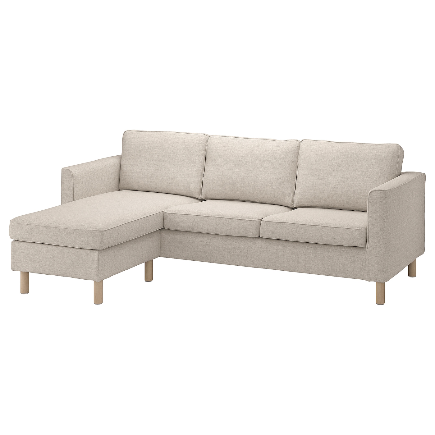 2-местный диван и шезлонг - IKEA PÄRUP/PARUP, 86x148x235см, серый/светло-серый, ПЭРУП ИКЕА