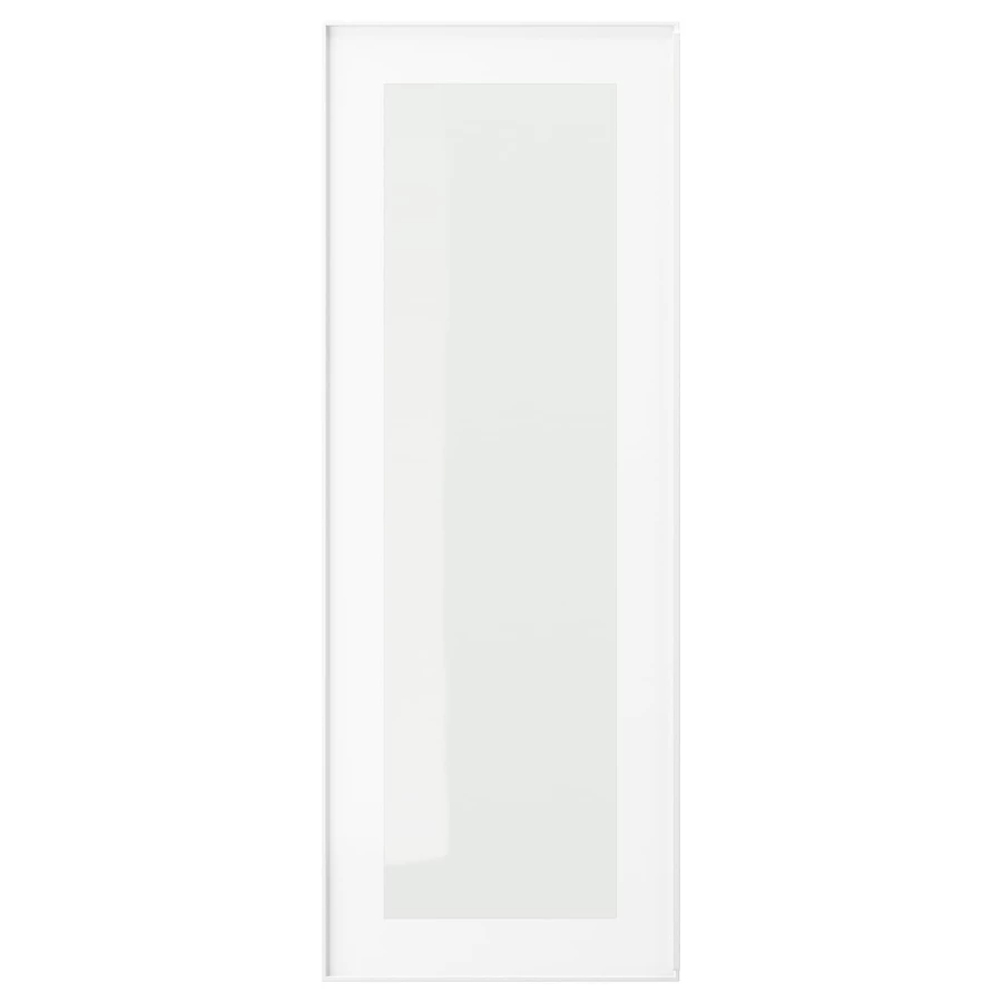 Дверца со стеклом - IKEA HEJSTA, 80х30 см, белый, ХЕЙСТА ИКЕА (изображение №1)
