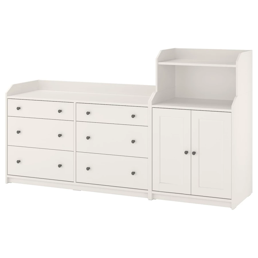 Шкаф - HAUGA IKEA/ ХАУГА ИКЕА,  208x116 см, белый (изображение №1)