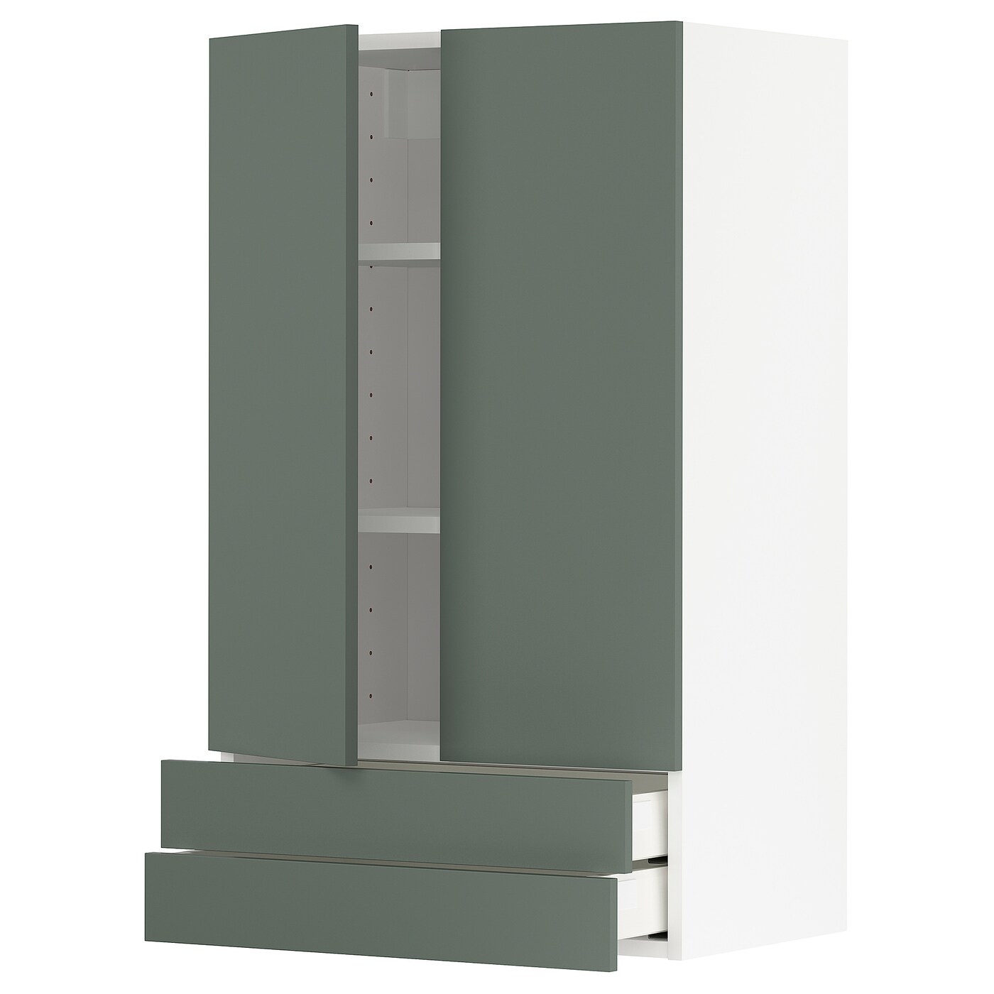 Шкаф  - METOD / MAXIMERA IKEA/  МЕТОД/МАКСИМЕРА ИКЕА, 100х60 см, белый/зеленый