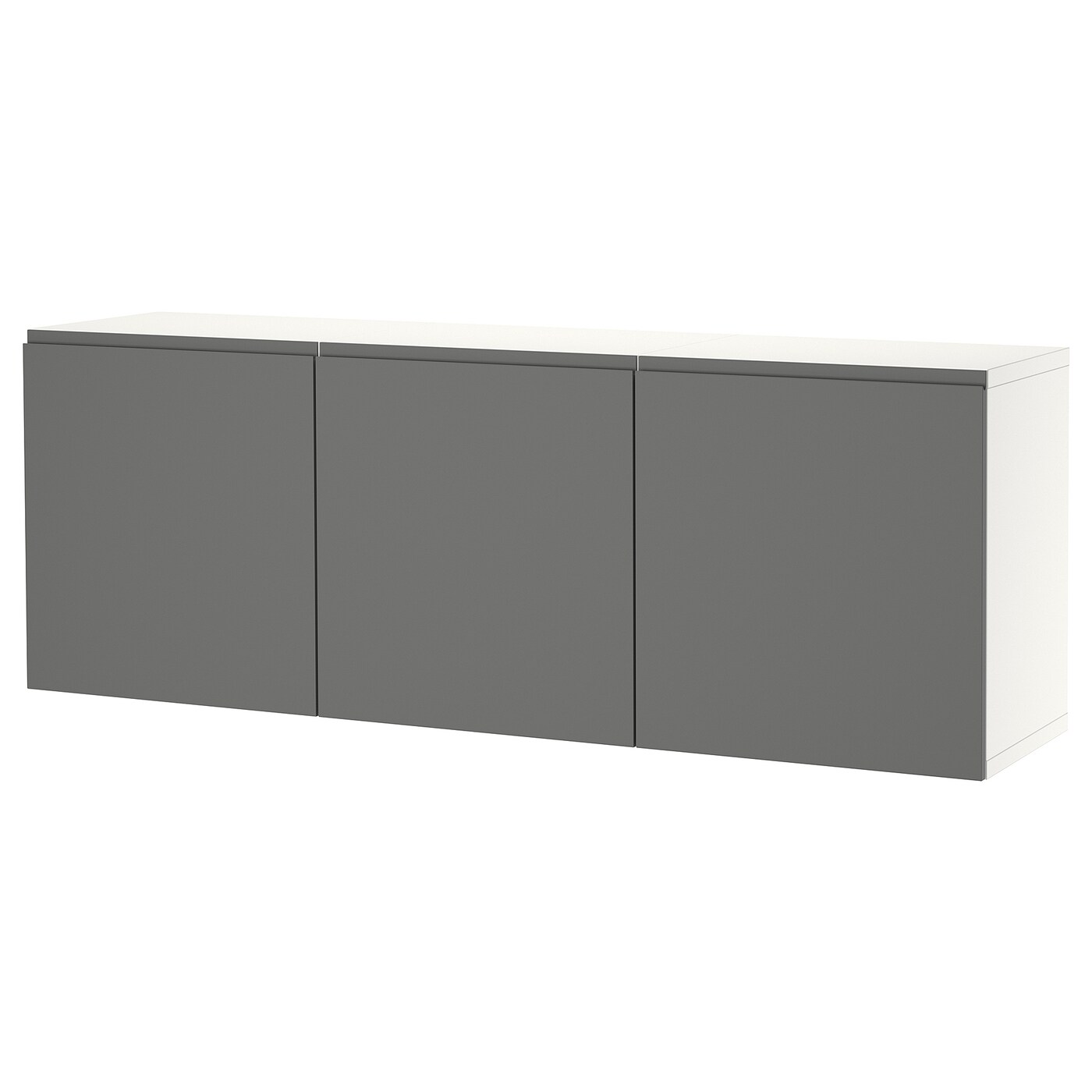 Навесной шкаф - IKEA BESTÅ/BESTA, 180x42x64 см, серый, БЕСТО ИКЕА