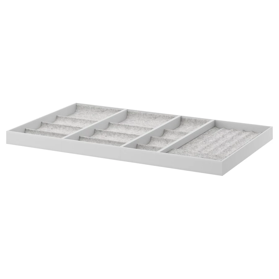 Лоток для столовых приборов - IKEA KOMPLEMENT, 100x58 см, светло-серый, КОМПЛИМЕНТ ИКЕА (изображение №1)