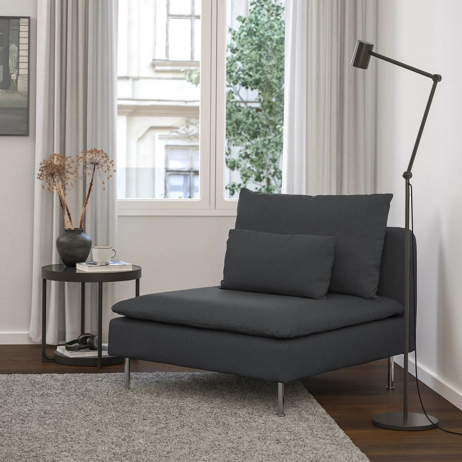Кресло - IKEA SÖDERHAMN/SODERHAMN, 93х99х83 см, черный, СЁДЕРХАМН ИКЕА (изображение №2)