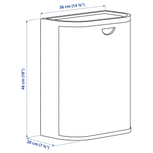 Второе фото. GÅRDSBUTIK Корзина пластиковая с крышкой ИКЕА