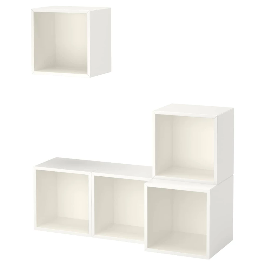 Комбинация навесных шкафов - IKEA EKET, 105x35x120 см, белый, ЭКЕТ ИКЕА (изображение №1)