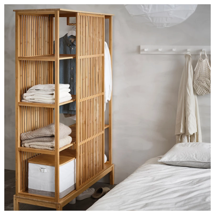 Ящик для одежды - NORDKISA IKEA/НОРДКИСА ИКЕА, 47х120х186 см, свело-коричневый (изображение №3)