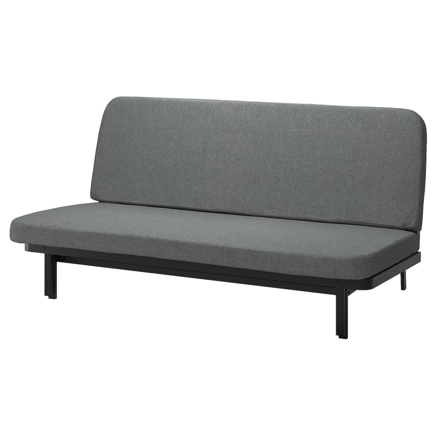 3-местный диван-кровать - IKEA NYHAMN/НЮХАМН ИКЕА, 90х97х200 см, серый (изображение №1)
