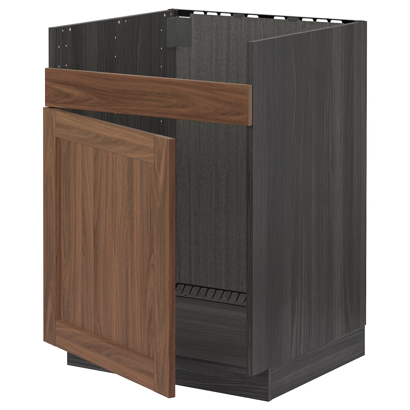 Шкаф под раковину - METOD / HAVSEN  IKEA/ МЕТОД/ХАВСЕН/ИКЕА, 88х60 см, черный/коричневый
