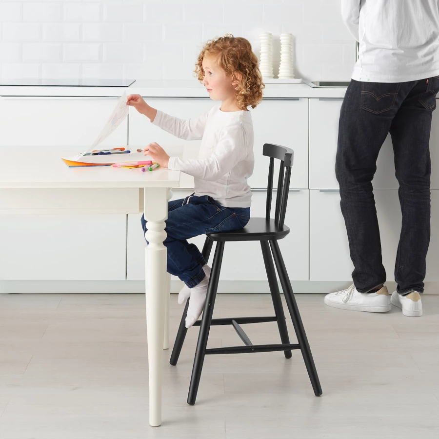 Детский стул - AGAM IKEA/ АГАМИ ИКЕА, 79х41 см, коричневый (изображение №2)