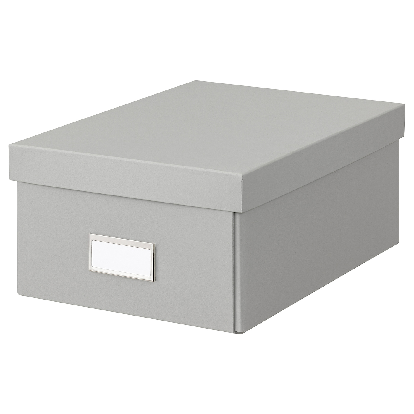 Контейнер с крышкой - HOVKRATS IKEA/ ХОВКРАТС ИКЕА, 32х23х14 см, серый