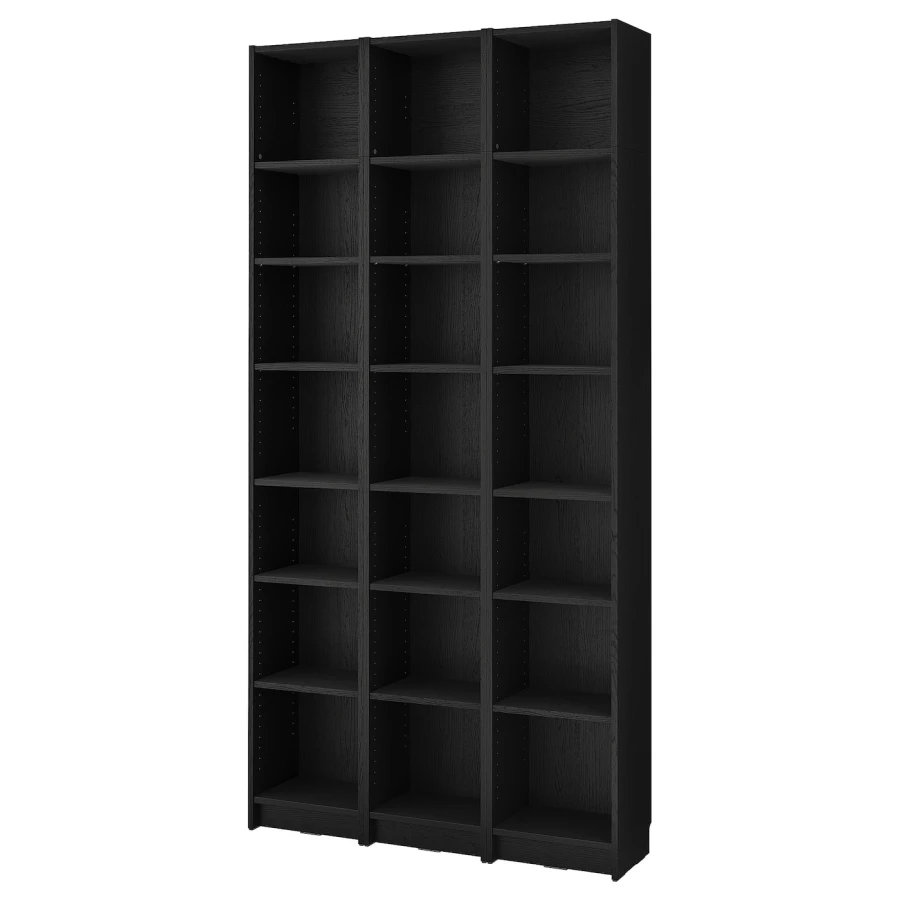 Книжный шкаф -  BILLY IKEA/ БИЛЛИ ИКЕА,120х28х237 см, черный (изображение №1)