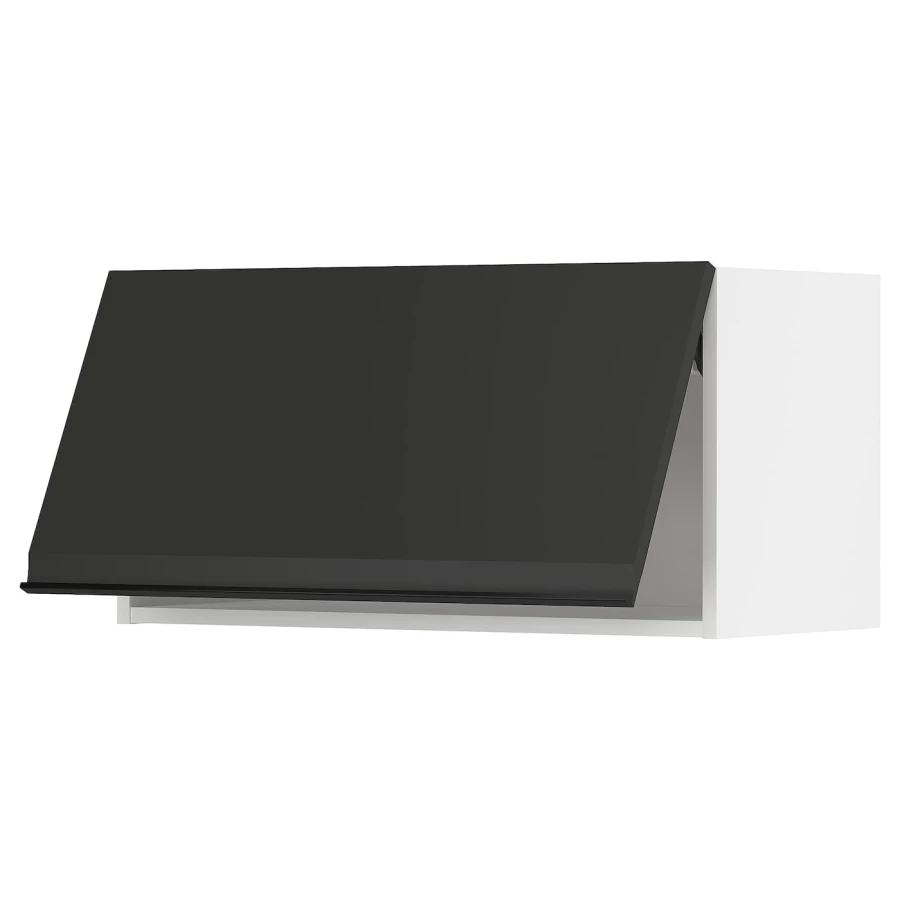 Навесной шкаф - METOD IKEA/ МЕТОД ИКЕА, 40х80 см, белый/черный (изображение №1)