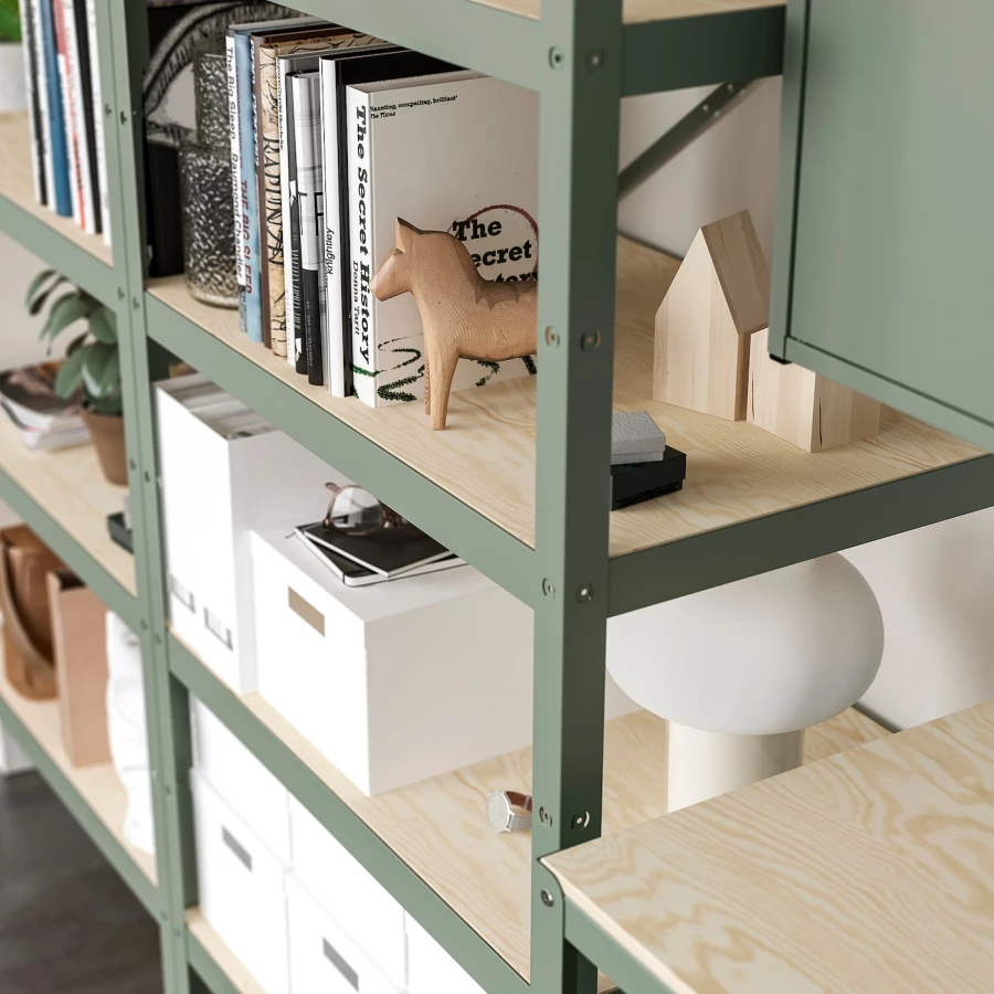 Комбинация для хранения -  BROR IKEA/ БРОР  ИКЕА, зеленый (изображение №4)