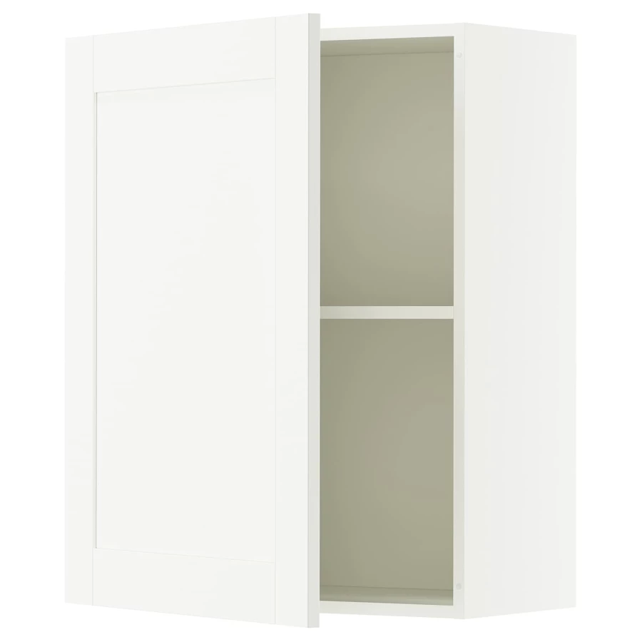 Кухонный навесной шкаф - IKEA KNOXHULT/КНОКСХУЛЬТ ИКЕА, 75x60х31 см, белый (изображение №1)