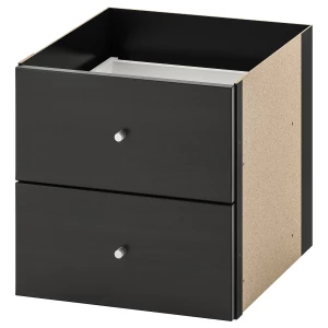 Вставка с ящиком в стеллаж - IKEA KALLAX/КАЛЛАКС ИКЕА, 33х33 см, белый